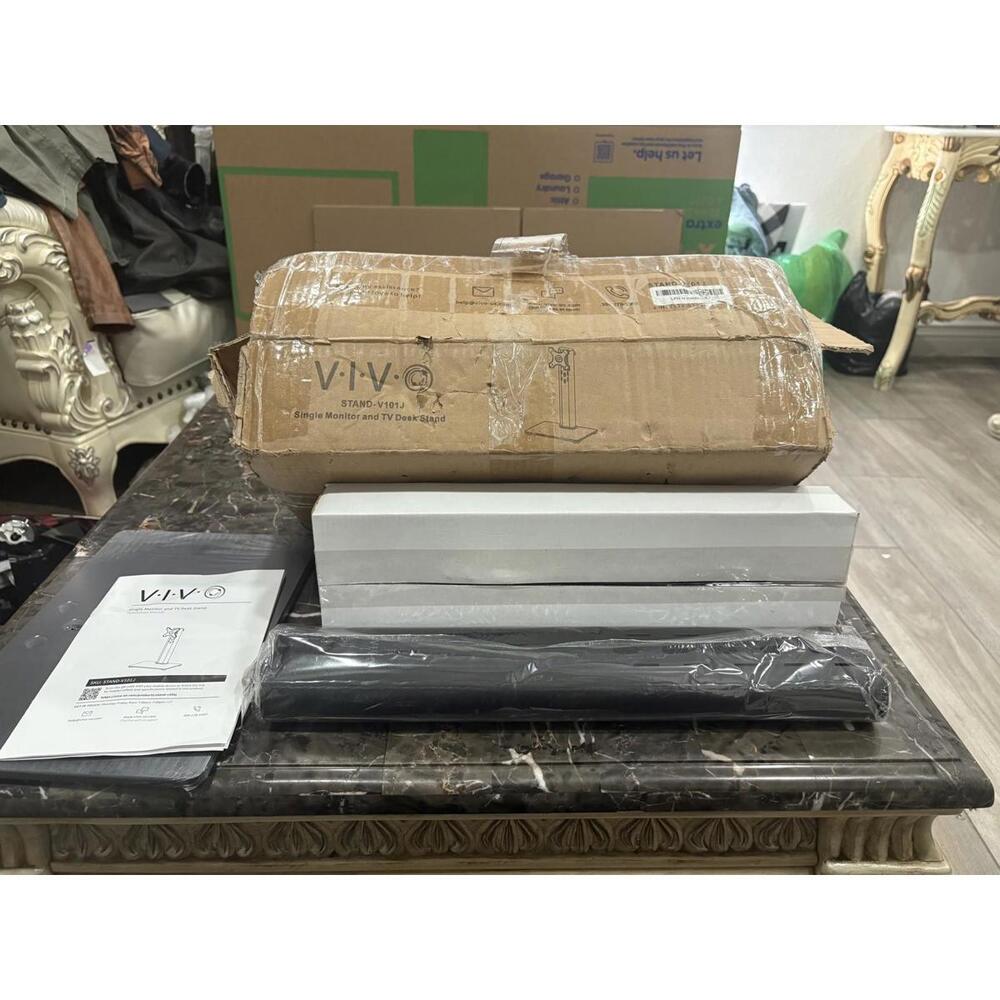 VIVO STAND-V101J Single Monitor Mount Adjustable Rotating Stand Fits up to 38"